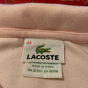 Pink Lacoste Polo